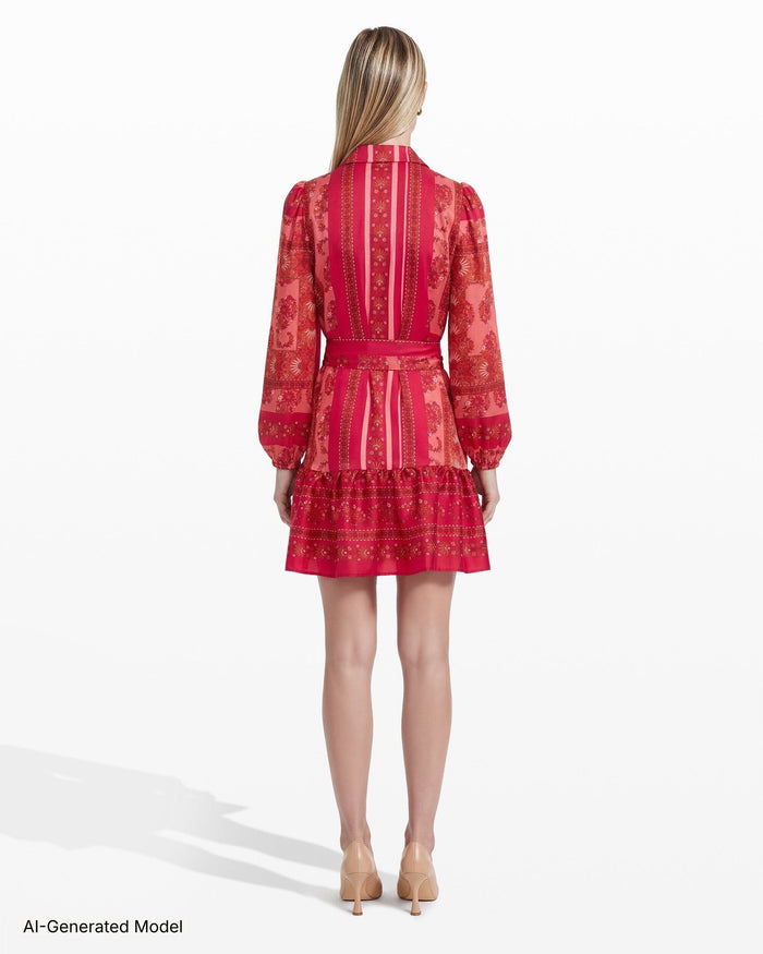 Anne Klein Collared Long Sleeve Shirt Dress