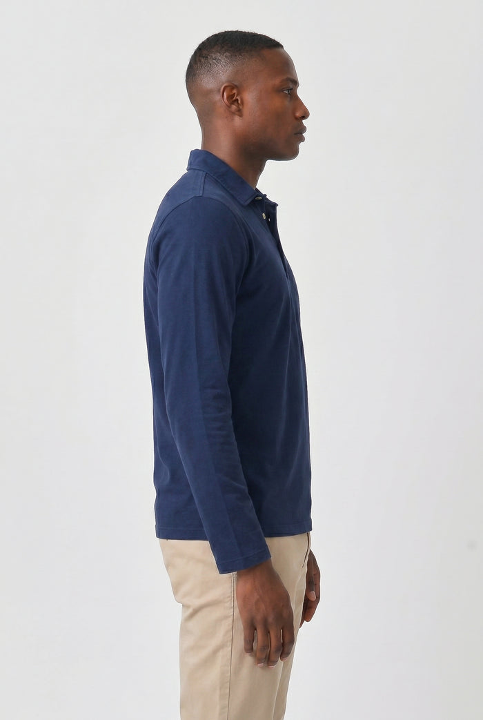 Como Polo Shirt Solid - Navy