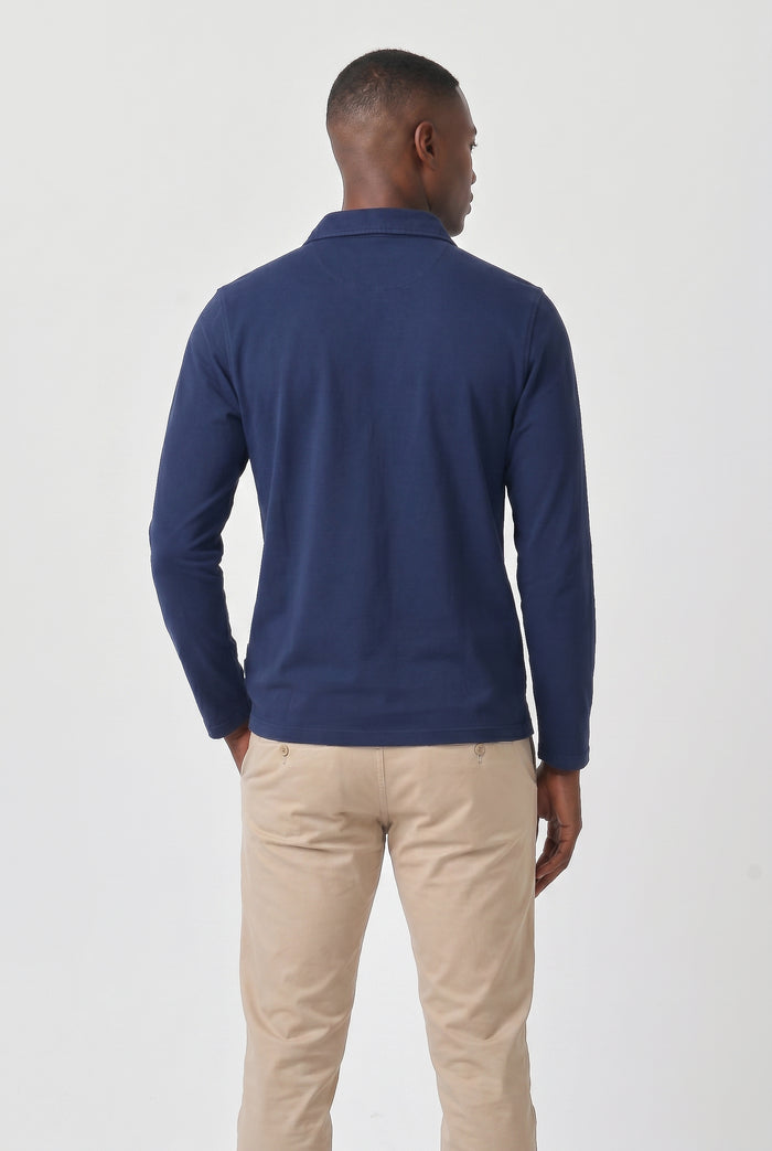 Como Polo Shirt Solid - Navy