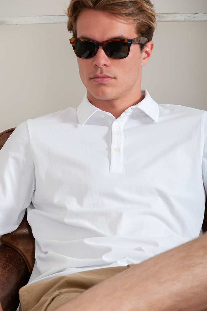 Como Polo Shirt Solid - White