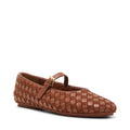Anne Klein Cognac Connie Wide Mary Janes
