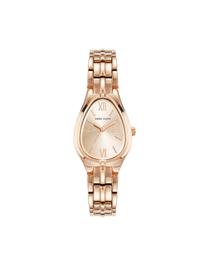 Anne Klein Rose Gold-Tone Contemporary Bracelet Watch