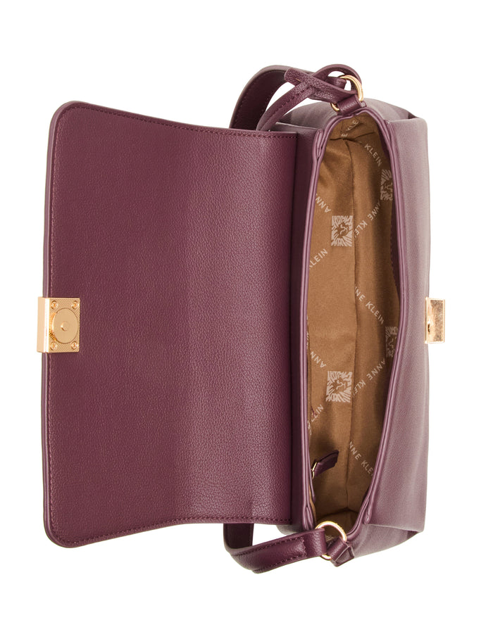 Anne Klein Convertible Strap Flap Shoulder Bag