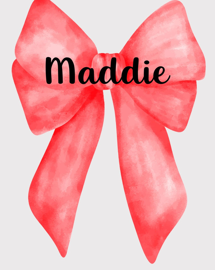 Coquette Bow - Large Removable Vinyl Sticker