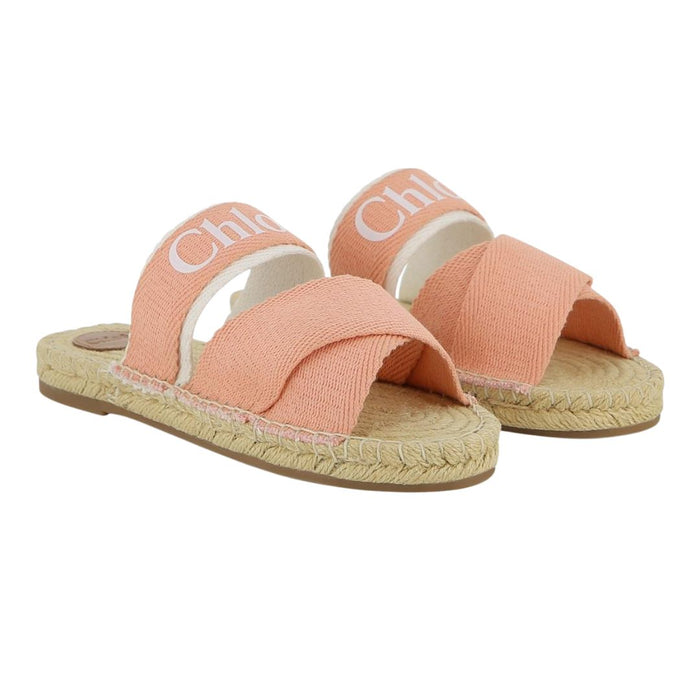 Coral Pink Strap Sandals