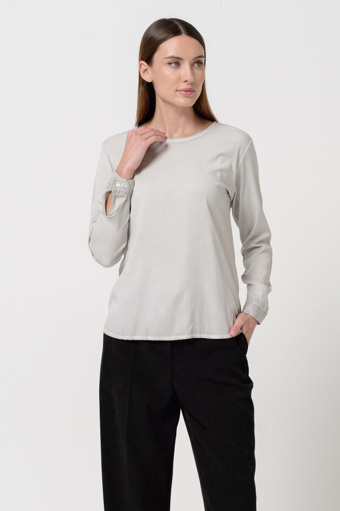 Corvara Twill Blouse - Platino