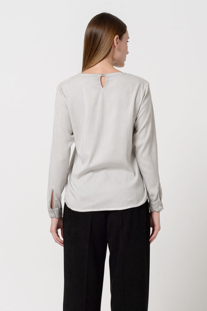 Corvara Twill Blouse - Platino