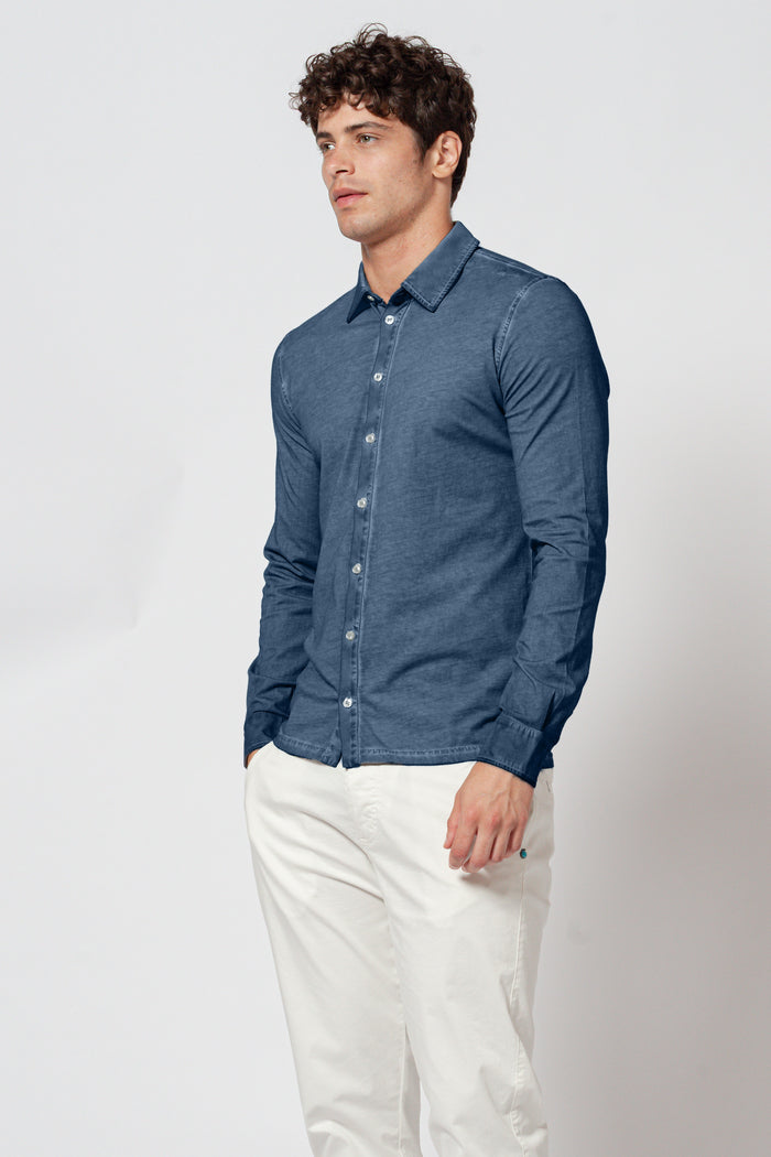 Cotton Jersey Shirt - Jeans