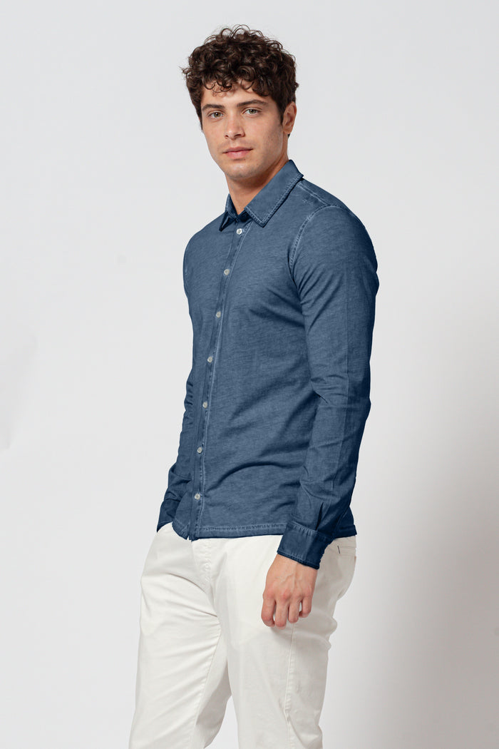 Cotton Jersey Shirt - Jeans