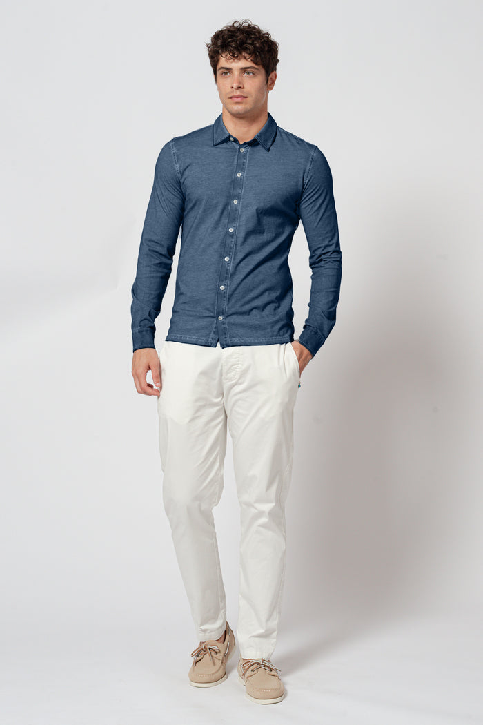 Cotton Jersey Shirt - Jeans