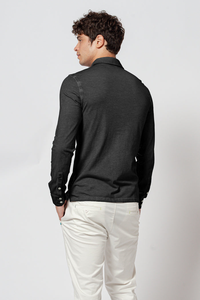 Cotton Jersey Shirt - Pietra