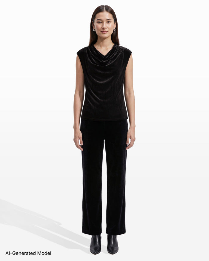 Anne Klein Cowl Neck Knit Top