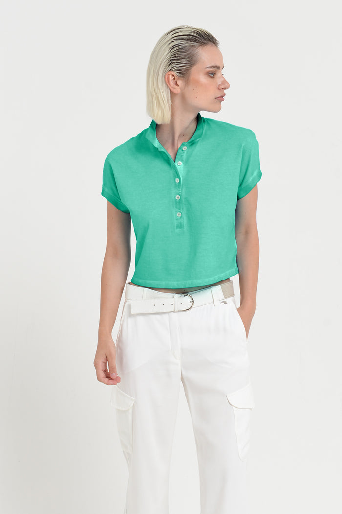 Crop Polo - Jungle