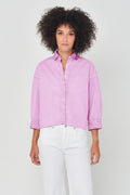 Crop Poplin Shirt - Candy