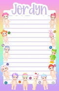 Cutie Angel Rainbow Personalized Notepad