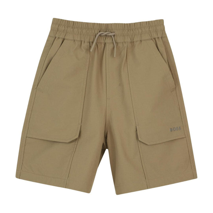 Dark Beige Cargo Shorts