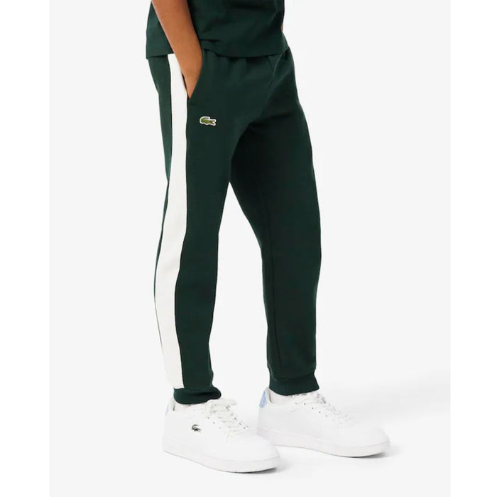 Dark Green & White Stripe Hoodie Tracksuit