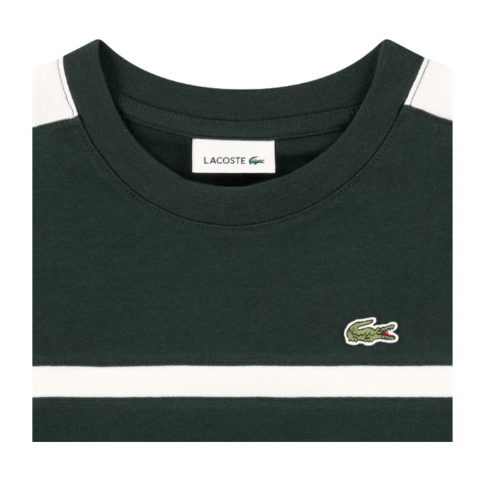Dark Green & White Stripe T-Shirt