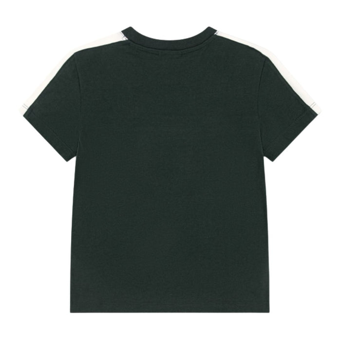 Dark Green & White Stripe T-Shirt