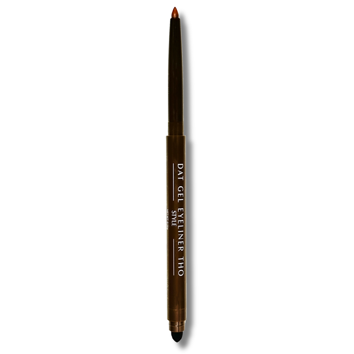 Dat Gel Eyeliner in Style - Brown Waterproof Gel Eyeliner | Product displayed and application sponge| Pinky B Beauty