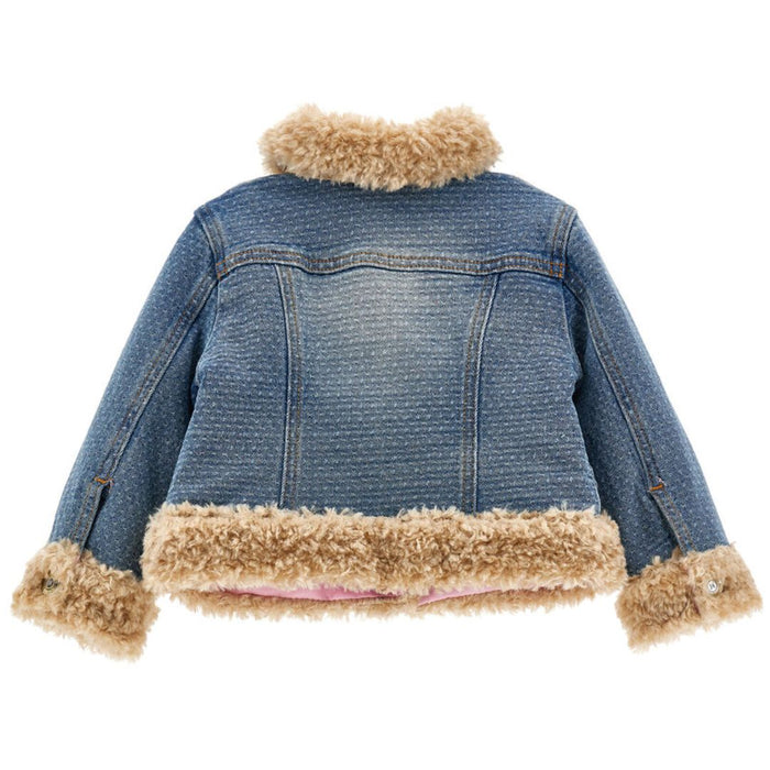 Denim Jacket & Jeans Embroidered Bear Set