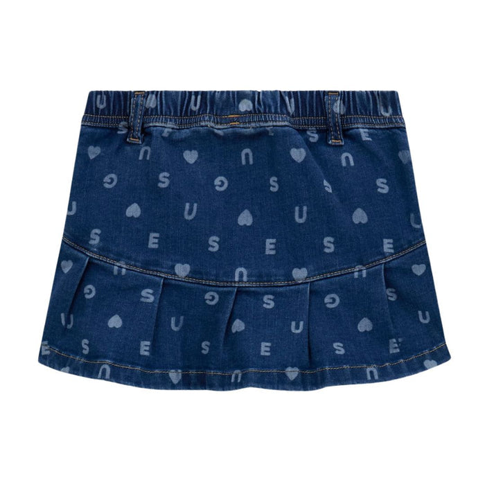 Denim Logo Skirt