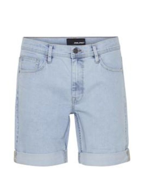 Denim Stretch Shorts - Light Blue