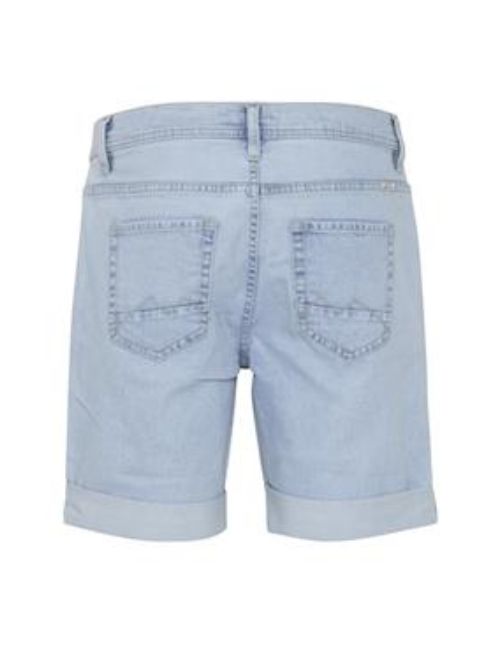 Denim Stretch Shorts - Light Blue