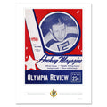 Detroit Red Wings Program Cover Replica Print - Dit Clapper
