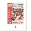 Detroit Red Wings Program Cover Replica Print - Inside Hockey Town Team Unity