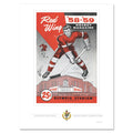 Detroit Red Wings Program Cover Replica Print - Red Wing Magazine Olympia Stadium Player Rink