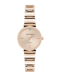 Anne Klein Rose-Tone Diamond Accented Classic Bracelet Watch
