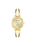 Anne Klein Gold-Tone Diamond Accented Open Bangle Watch