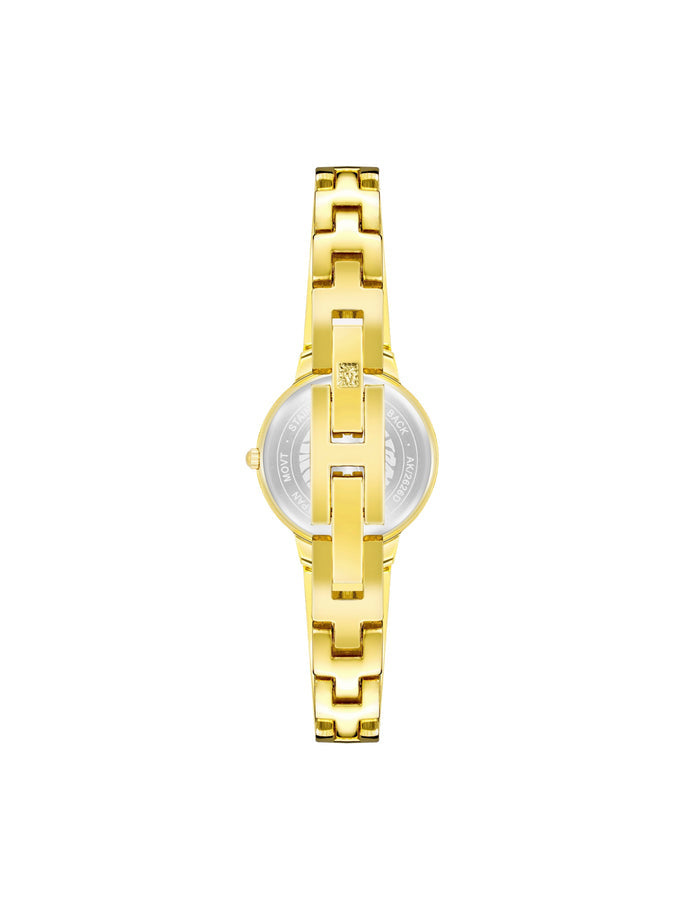 Anne Klein Diamond Accented Open Bangle Watch