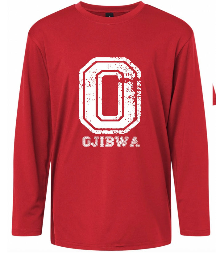 Distressed Initial Drifit Longsleeve Tee