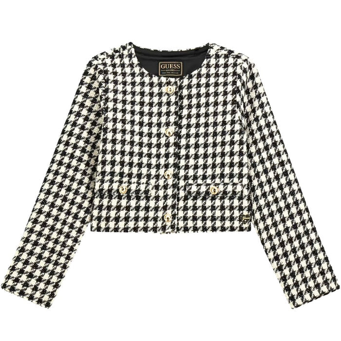 Dog Tooth Blazer & Shorts Set
