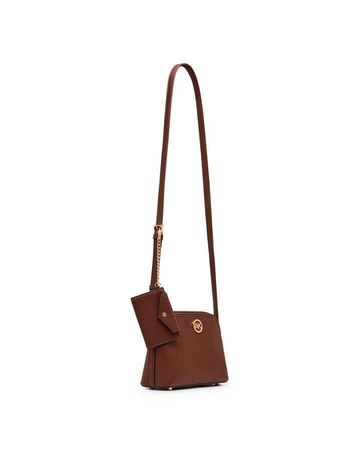 Anne Klein Dome Crossbody Bag with Detachable Card Case