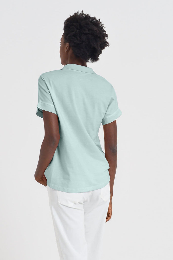Drop Shoulder Polo Shirt - Tahiti - Polos