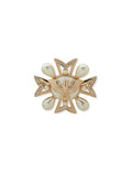 Anne Klein Gold Tone Eagle and Cross Brooch