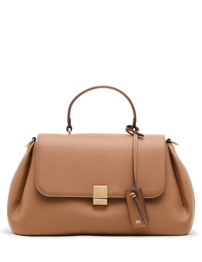Anne Klein Mocha East West Satchel Bag