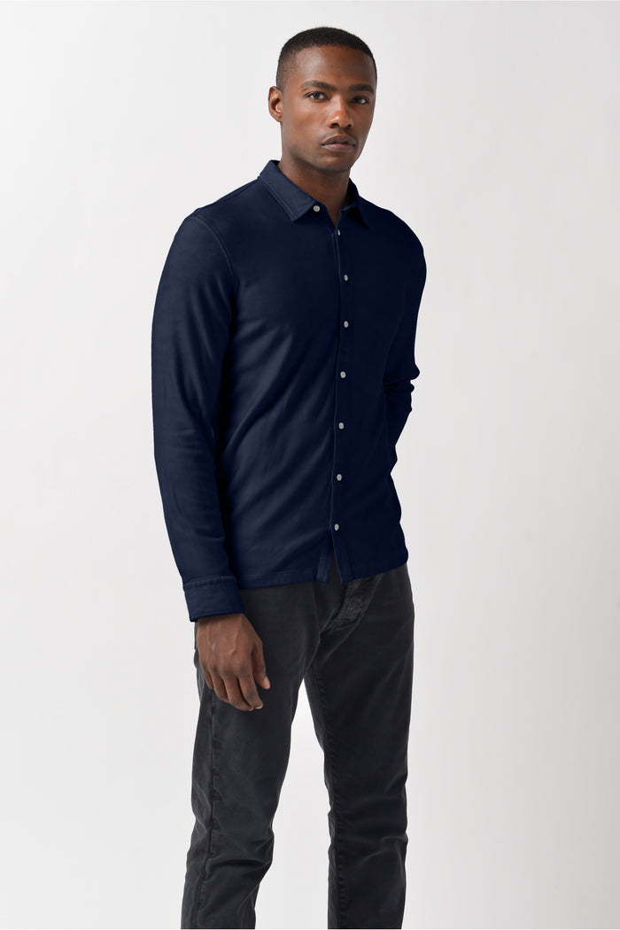 Easton Shirt Solid - Navy