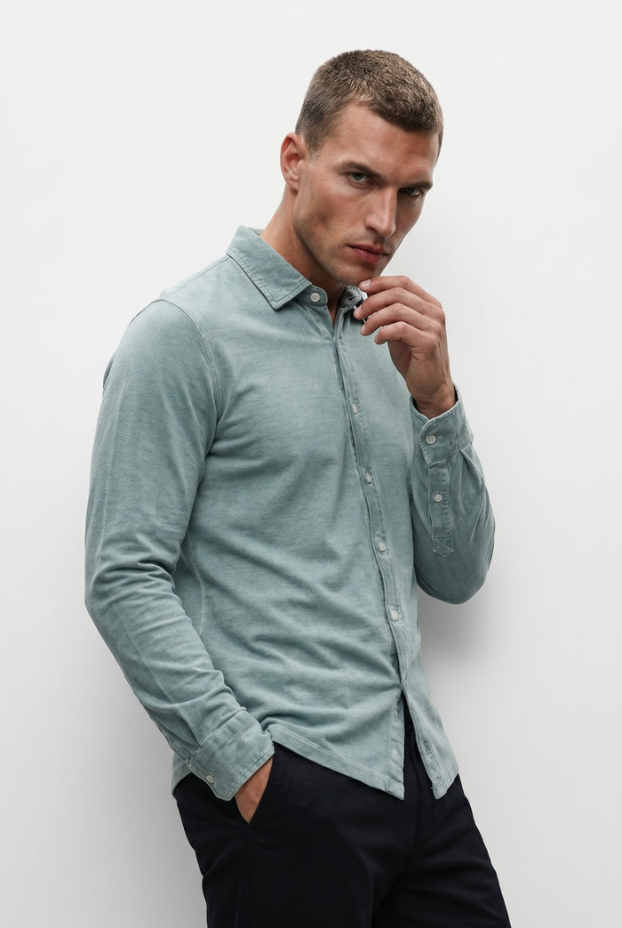 Easton Viscose Shirt - Shark