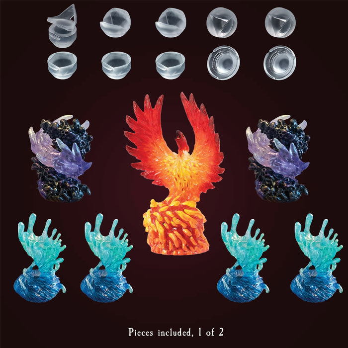 Elemental Reliquaries - Seven-die Display