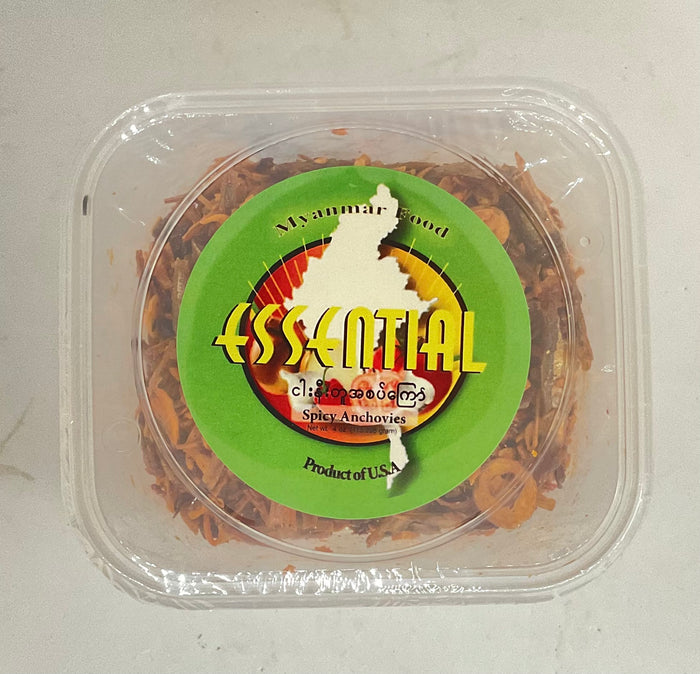 Essential Spicy Anchovies Fish (ငါးနီတူ ခြောက်ကြော်အစပ်)