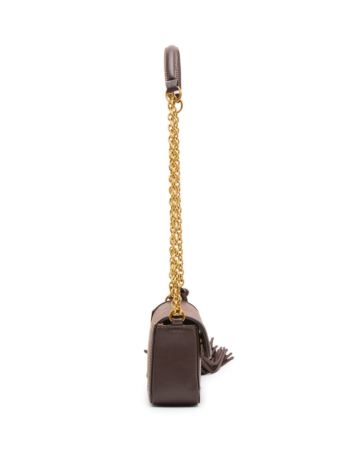 Anne Klein Faux Snake Flap Shoulder Bag