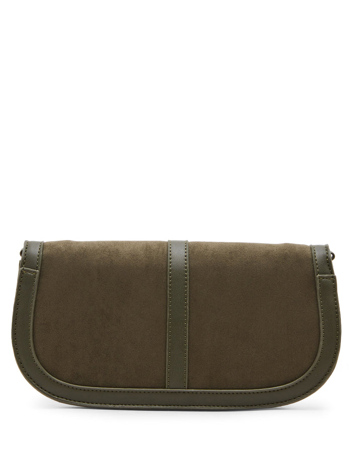 Anne Klein Faux Suede Convertible Clutch