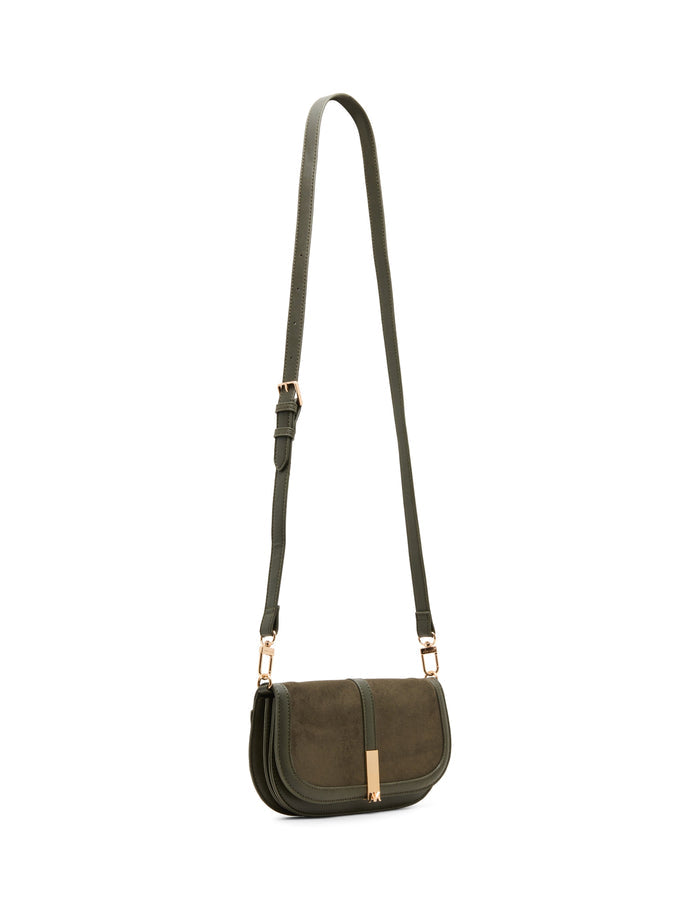 Anne Klein Faux Suede Convertible Clutch
