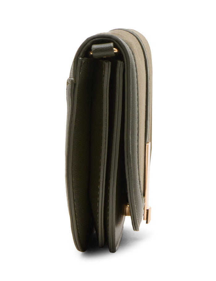 Anne Klein Faux Suede Convertible Clutch