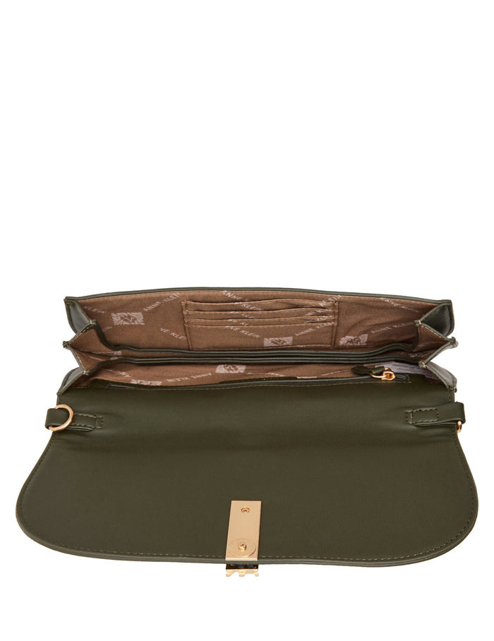 Anne Klein Faux Suede Convertible Clutch