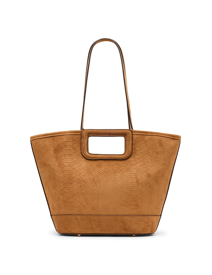 Anne Klein Faux Suede Cut Out Handle Tote